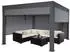 Mendler Pergola MCW-L46 mit Seitenwand 11cm Alu anthrazit (90514)