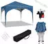 Woltu Pavillon Pop-Up Oxford Metallrahmen 3x3m Blau (PVL0003bl)