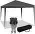 Woltu Pavillon Pop-Up Oxford Metallrahmen 3x3 m Anthrazit