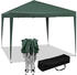 Woltu Pavillon Pop-Up Oxford Metallrahmen 3x3 m Grün