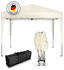 Kronenburg Faltpavillon 3x3m wasserdicht ohne Seitenteile champagner
