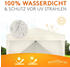 Kronenburg Faltpavillon 3x3m wasserdicht mit 4 Seitenteilen champagner