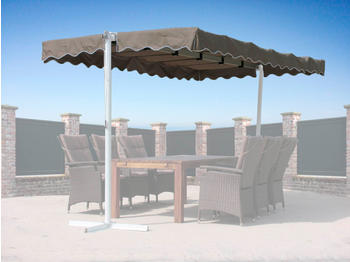 QUICK STAR Pavillonersatzdach Dubai für Terrassendach 375x225 cm braun