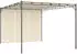 vidaXL Gartenpavillon mit Seitenvorhang 4 x 3 x 2,25 m creme (47994)