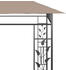 vidaXL Pavillon mit Moskitonetz 6x3x2,73 m 180 g/m² Taupe (312253)