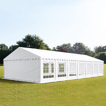Toolport PRO 6x14m Partyzelt PVC-Plane wei&szlig; (5358)
