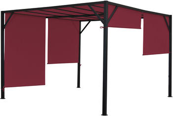 Mendler Pergola Baia 300 x 300 cm bordeaux (75854)