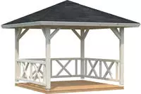 Palmako Holzpavillon "Betty" BxT: 368x368 cm, transparent