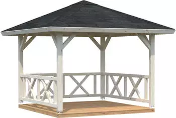 Palmako Holzpavillon Betty BxT: 368x368 cm transparent