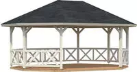 Palmako Holzpavillon "Betty" BxT: 615x551 cm, naturbelassen