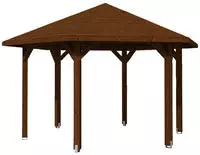 Skanholz Holzpavillon "Nancy 3" Leimholz, 393 x 340 cm