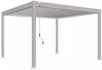 Weide Neu Deluxe Alu Pavillon 3,6x4m wei&szlig;