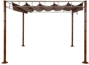 Mendler Pergola HWC-L42 Terrassenüberdachung braun (98766)