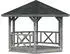 Palmako Holz-Pavillon Betty imprägniert 337x337cm ohne Fußboden Grau