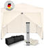 Kronenburg Faltpavillon 2x2m wasserdicht mit 4 Seitenteilen champagner