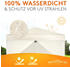 Kronenburg Faltpavillon 2x2m wasserdicht mit 4 Seitenteilen champagner