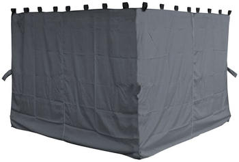 QUICK STAR 4 Seitenteile für Pavillon Nizza 3x4m Grau
