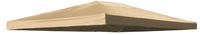 Quick-star - Ersatzdach F&uuml;r Bl&auml;tter Pavillon 3x4m Pavillondach Sand Ersatzbezug
