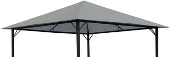 QUICK STAR Ersatzdach f&uuml;r Garten Pavillon 3x3m Grau