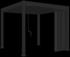 Weide Vertikale Lamellenwand für Deluxe Pergola 0,93m Aluminium anthrazit