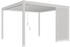 Weide Vertikale Lamellenwand für Deluxe Pergola 1,23m Aluminium weiß