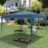 Woltu Pavillon Pop-Up Oxford Metallrahmen 3x3 m Blau (PVL0002bl)