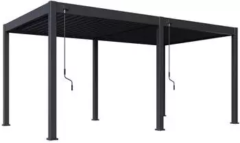 Weide Classic Pavillon 3 x 5,3 M freistehend Alu-Stahl graphitgrau (WE-F-C-3053-ANT)