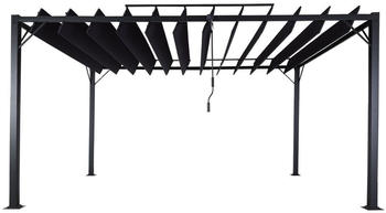 Mendler Lamellen-Pavillon 3 x 4 m anthrazit/grau