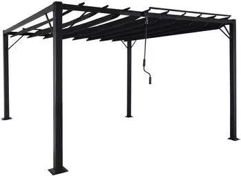 Mendler Lamellen-Pavillon 3 x 3 m anthrazit/grau