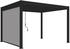 Weide Deluxe Pergola mit Sonnenrollo anthrazit