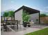 Weide Deluxe Pergola mit Sonnenrollo anthrazit
