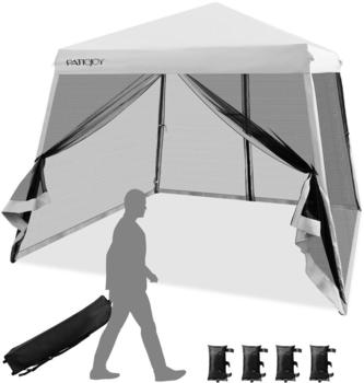 Costway 3x3 m Pop Up inkl. Rolltasche Weiß