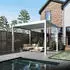 Weide Aluminium-Pavillon Classic 3 x 3,6 m mit Lamellendach weiß