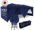 Kronenburg Faltpavillon 3 x 6 m wasserfest 6 Seitenteile UV-Schutz 50+ blau