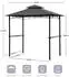 Sekey Grillpavillon 245 x 150 x 250 cm mit Ablagen & Doppeldach UV-Schutz 50+ grau