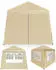 Casaria Pavillon-Set 3 x 3 m mit 4 Seitenteilen Polyester beige