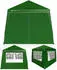 Casaria Pavillon-Set 3 x 3 m mit 4 Seitenteilen Polyester grün