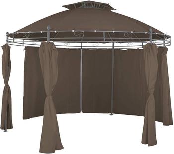 Linder Exclusiv Lex Ersatzdach f&uuml;r Pavillon rund ⌀ 3,5 m wasserdicht taupe