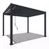 Weide Classic Aluminium-Pavillon 3 x 3,6 m mit Lamellendach anthrazit