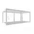Weide Deluxe Voll-Alu Pavillon 3 x 6 m mit Lamellendach weiß