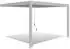 Weide Deluxe Wand-Pavillon Voll-Alu-Pavillon 3 x 4 m Lamellendach weiß
