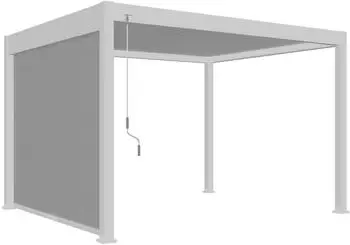 Weide Sonnenrollo für Pergola 265 cm weiß