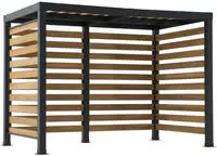 Stahl Pergola Marao In Schwarz/braun - 191cm X 313cm