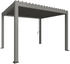 Rahmen: quarzgrau-metallic / Dachlamellen: quarzgrau-metallic: Biohort Pergola B 367,5 x T 312 x H 255 cm (Gr. 3,5x3)