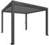 Rahmen: dunkelgrau-metallic / Dachlamellen: silber-metallic: Biohort Pergola B 367,5 x T 367,5 x H 255 cm (Gr. 3,5x3,5)