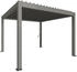 Rahmen: quarzgrau-metallic / Dachlamellen: quarzgrau-metallic: Biohort Pergola B 367,5 x T 367,5 x H 255 cm (Gr. 3,5x3,5)
