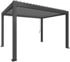 Rahmen: dunkelgrau-metallic / Dachlamellen: silber-metallic: Biohort Pergola B 404,5 x T 312 x H 255 cm (Gr. 4x3)