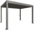 Rahmen: quarzgrau-metallic / Dachlamellen: quarzgrau-metallic: Biohort Pergola B 404,5 x T 312 x H 255 cm (Gr. 4x3)