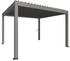 Rahmen: quarzgrau-metallic / Dachlamellen: quarzgrau-metallic: Biohort Pergola B 404,5 x T 367,5 x H 255 cm (Gr. 4X3,5)
