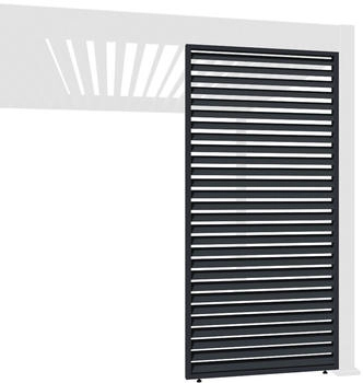 Weide Horizontale Lamellenwand für Weide Pergola 0,93 m anthrazit Aluminium